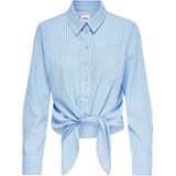 ONLY ONLLECEY LS KNOT SHIRT NOOS WVN Dames Blouse - Maat S