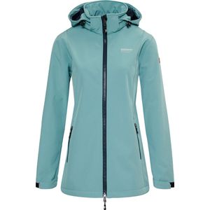 Nordberg Iris - Softshell Outdoor Zomerjas Dames - Mineral Blue - Maat XL