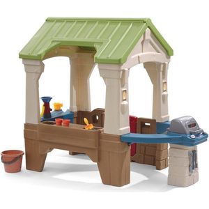 Step2 Great Outdoors Speelhuis - Werkende waterpomp - Incl. 7delige accessoire-set