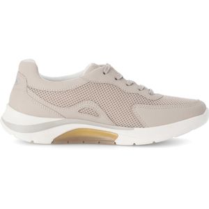 Gabor rollingsoft sensitive 66.923.13 - dames rollende wandelsneaker - beige - maat 42 (EU) 8 (UK)