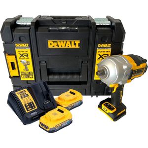 DeWalt DCF 961 E2T accu-slagmoersleutel 18 V 1632 Nm 1/2"" borstelloos + 2x Powerstack accu 1,7 Ah + lader + TSTAK