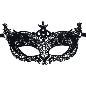 Miresa - Masker MM080 - Zwart oogmasker / feestmasker voor carnaval of minder herkenbaar op cam