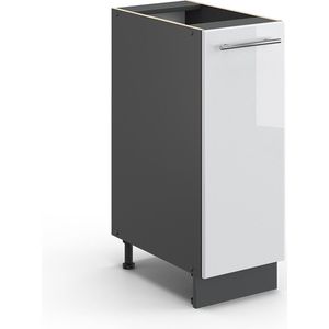 Vicco Fame-Line Keuken Apotheekkast – 30 cm zonder werkblad Wit Hoogglans zonder werkblad