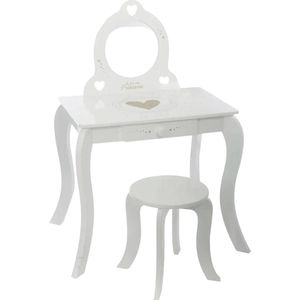Atmosphera Kids Jasmine Kaptafel - Wit - Je suis une princesse