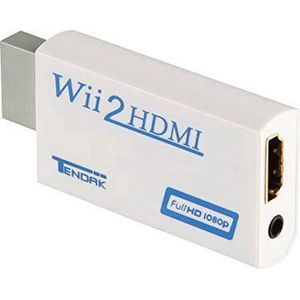 CHPN - HDMI adapter geschikt voor Wii - Wii HDMI adapter - Zwart/Wit - 1080P - Spelcomputer adapter - Universeel