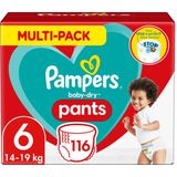 Pampers Baby-Dry Pants Luierbroekjes - Maat 6 (14-19 kg) - 116 stuks - Multi-Pack