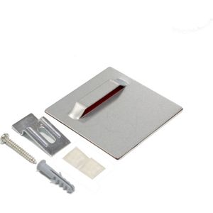 Ophangplaat voor foto op Aluminium / plexiglas wanddecoratie 7x7cm 3KG - Foto ophangsysteem zelfklevend - ophangsysteem schilderijen & foto's op plexiglas of dibond - plus muurbeugel en accessoires