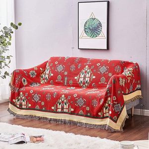 Sofa Deken, Decoratieve Deken, Knuffeldeken, Beddensprei, Deken, Stoeldeken, Sofahoes, Sierkussens, Wasbare Sierkussens, Reisdeken met Kwastjes, Geometrisch Patroon, 230 cm x 250 cm.