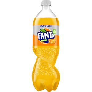 Fanta Orange zero sugar 50 cl per petfles, tray 12 flessen