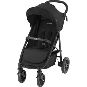 Snelvouwbare lichte kinderwagen geschikt vanaf de geboorte tot ca. 3 jaar (15 kg) compatibel met reissysteem - Midnight Fashion Duo kinderwagen