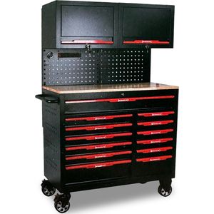Stahlwelt Germany STW222 Gereedschapwagen met achterwand en kasten