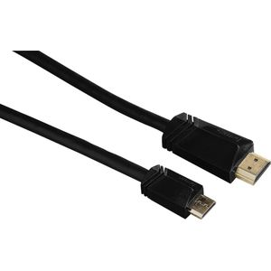 Hama 00125279, 1,5 m, HDMI Type C (Mini), HDMI Type A (Standaard), 3D, 18 Gbit/s, Zwart
