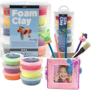 Knutselen Kinderfeestje -Pennenbak versieren - Foam Clay knutselpakket