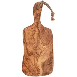 Bowls and Dishes Pure Olive Wood olijfhouten Borrelplank | Tapasplank | Serveerplank met handvat 45 cm - Kerst tip!