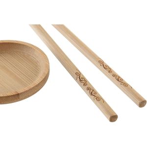 Sushi-set DKD Home Decor 24 x 0,5 x 0,5 cm Natuurlijk Orientaals