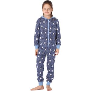 Merry Style Kinder Pyjama - ronde hals - lange mouwen - lange broek met zakken - Katoen - MS-MS10-223-PJ - Blau Pinguine - 110-116