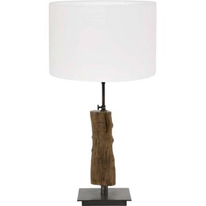 Light and Living tafellamp - wit - hout - SS103015
