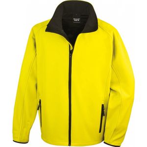 Result Printable Soft Shell Jacket RT231 - Yellow/Black - XXL