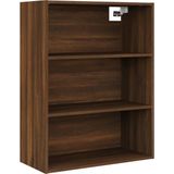 vidaXL - Hangkast - 69,5x32,5x90 - cm - bruin - eikenkleur