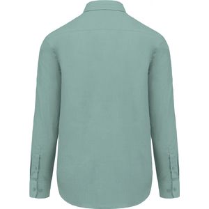 Overhemd Heren 4XL Kariban Lange mouw Sage 65% Polyester, 35% Katoen