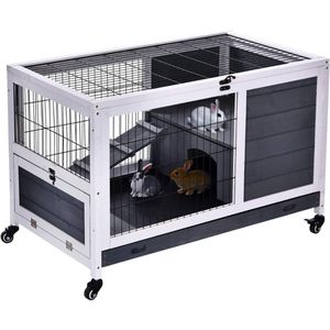 ApexArte® Konijnenhok voor Buiten - Konijnenren - Konijnenkooi voor Binnen