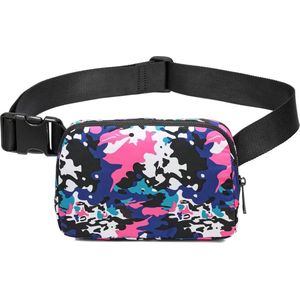 Waterdichte heuptas voor heren en dames - Nylon schoudertas en borsttas - Kleurrijk hip bum waist fanny pack voor outdoor reizen - Sport wandelen joggen hondenwandelingen