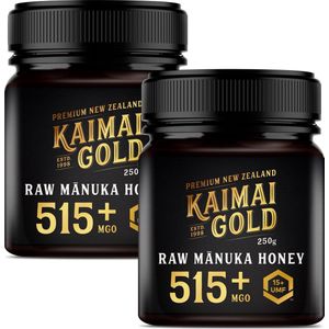 MANUKA HONING (MGO ≥ 514 =) UMF® 15+ 500gr (= 2 x 250gr) / KAIMAI GOLD