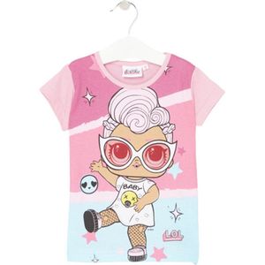 L.O.L. Surprise! - T-shirt - ""Baby"" - roze/blauw - maat 110