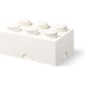 Lego - Opbergbox Brick 6 - Nylon - Wit