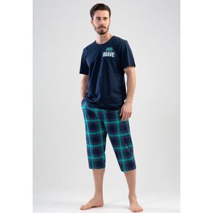 Venetta Man- heren pyjama- 100 % katoen- grote maten XXL