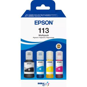 Epson 113 - EcoTank Inktflessen - Multipack - Kleur / Zwart