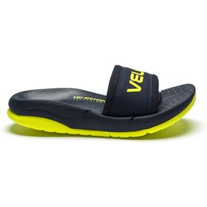 VELOUS Laguna Slide - Unisex - Marineblauw/Neon Geel - Maat 44