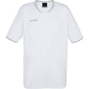 Spalding Move Shooting Shirt Heren - Wit / Zilver | Maat: 3XL