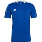 adidas - Tiro 21 Training Jersey - Voetbalshirt - L - Blauw