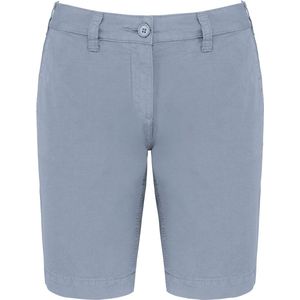 Bermuda/Short Dames 40 NL (42 FR) Kariban Washed Smoky Blue 100% Katoen