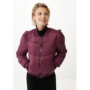 Mexx Short Padded Bomber Jacket - Dames - Donker Rood - Maat S