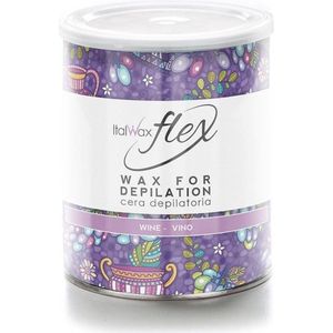 ItalWax Flexibele Ontharingswax - Flex Wax Wine 400 ml - Perfecte Flex Wax voor Professionele Waxing Resultaten
