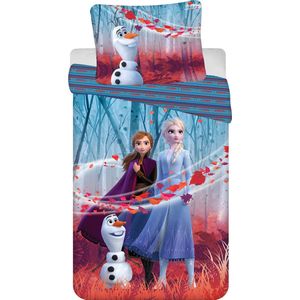 Disney Frozen Dekbedovertrek, Sister - 140 x 200 cm + 70 x 90 cm - Katoen