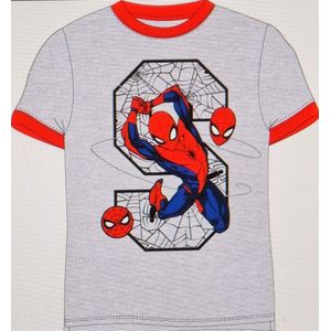 Spiderman T-shirt Grijs Maat 134