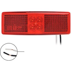 Pro Plus Markeringslamp - Contourverlichting - 110 x 40 mm - 12 en 24 Volt - LED - Rood