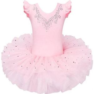 Balletpakje Met Eigen Naam Roze -Sparkle - prinsessen tutu verkleed jurk meisje