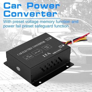 Spanningsreducer omlaag-transformator auto-vrachtwagen DC 24 V naar 12 V - stroomomvormer met 15A - 180W - elektrische omvormer .