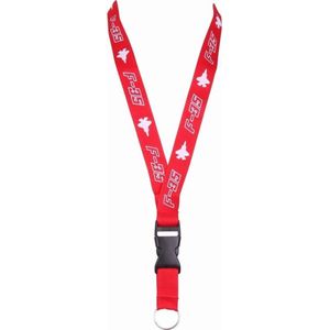 Key koord lanyard F-35 rood