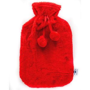 Pluizige Warmwaterkruik met Zachte Cover voor Comfort en Warmte