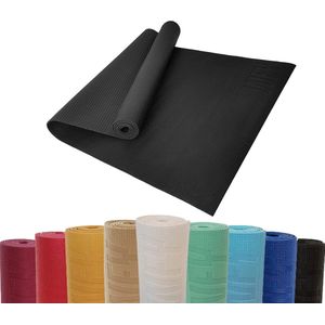Yogamat – comfortabel en antislip gemaakt van eco-PVC – niet giftig – afmeting 183 x 61 x 0,4 cm – ideale sportmat voor yoga, pilates, gymnastiek, fitness, training, functioneel