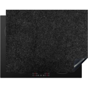 KitchenYeah inductie beschermer 80x55 cm - Zwart - Graniet print - Kookplaataccessoires - Afdekplaat voor kookplaat - Anti slip mat - Keuken decoratie inductieplaat - Inductiebeschermer - Inductiemat natuursteen - Beschermmat voor fornuis