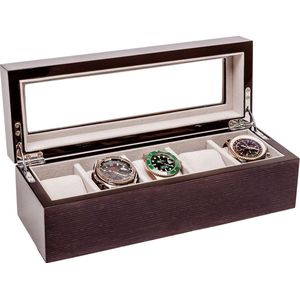 LA ROYALE Horlogebox Lungo - Grijs - 5 Horloges