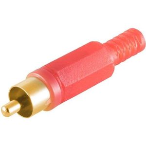 Soldeerbare Mono Tulp Connector (m) - Verguld - Rood