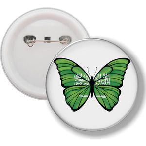 Button Met Speld - Vlinder Vlag Saudi
