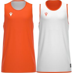 Macron X500 Reversible Shirt Kinderen - Oranje / Wit | Maat: 7-8 Y